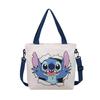 2025 Nueva Bolsa de Cubo de Lona con Estampado de Dibujos Animados para Estudiantes, Salida Casual, Combinación, Bolso Bandolera Mensajero, Bolsa Tutorial