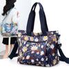 Bolsa feminina da moda, leve, impermeável, de nylon, multifuncional, transversal, mochila, bolsa de ombro estampada