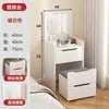 Tocador plegable Mesa de noche Integrado 40cm Espejo pequeño abatible Escritorio de maquillaje Nuevo dormitorio Tocador de 50cm