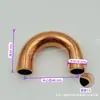 Soldadura de Tubería de Cobre en Forma de U Engrosada con Doblez Pequeño en U a 180 Grados, 7-54mm Accesorios de Refrigeración para Aire Acondicionado