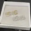 Nuevos Pendientes Chanel Collar de Familia Antigua Pulsera TB Pendientes CD Dior Réplica con Etiquetas Versión Alta Venta al por Mayor de Fábrica