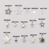 Accesorios de Joyería de Aleación DIY Estrella de Cinco Puntas Calada Estrella Sólida Colgante Pulsera Collar Ropa Aretes Colgante