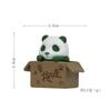 4 Creativos Lindos Pandas Bebé Panda Bebé Figuras DIY Jardinería Paisajismo Muñecos Adornos de Muñecos