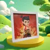 Presente Artesanal Pintura com Diamantes Brilhantes Brinquedo Educativo com Adesivos de Diamante e Porta-Retrato Peça de Exibição Criativa DIY