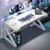 Escritorio de computadora, juego de mesa y silla para escritorio en casa, escritorio simple para dormitorio, escritorio de oficina, escritorio de escritura, mesa de juego para casa de alquiler