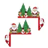 Decoración Navideña Más Vendida Transfronteriza Tema Hombre de Jengibre Colgantes para Marco de Puerta Accesorios de Escenario para Fiestas Festivas Colgantes