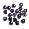 Amatista Natural 30mm Corazón de Cristal Piedra Cristal Blanco Cristal Rosa Corazón Melocotón Piedra Bruta Adorno de Piedra Natural
