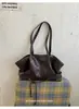 Comércio Exterior Atacado Moda Nicho Bolsas de Axila Femininas Nova Retro Simples Bolsa Tote Grande Capacidade para o Dia a Dia Bolsa de Ombro Único