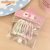Presilhas de cabelo azuis fofas para crianças, presilhas versáteis para franja, grampos de cabelo para meninas, presilhas decorativas laterais, presilhas para rabo de cavalo
