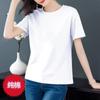 Camiseta de algodón de manga larga para mujer, primavera 2023, nueva camiseta coreana holgada de talla grande para madres de mediana edad, ropa de otoño para mujer