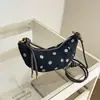 Nova Bolsa de Ombro de Bolinhas de Alto Estilo 2026 para Mulheres, Bolsa de Ombro de Alto Padrão Estilo Coreano, Bolsa Meia-Lua da Moda e Versátil para o Dia a Dia