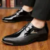 Zapatos de Cuero para Hombre Talla Grande 48 con Acabado de Alta Gama, Zapatos de Boda Puntiagudos Estilo Británico, Zapatos de Cuero Formales de Negocios Transpirables para Hombres Jóvenes