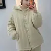 Pijama de inverno feminino estilo chinês, grosso, de manga comprida, quente, solto, elegante, confortável, casual, com capuz, versão coreana (vermelho)