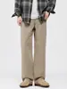 Otoño 2026 Nuevo Estilo Callejero Moderno Versátil Retro Pantalones Casuales para Hombre Personalidad Algodón Puro Pantalones de Pierna Ancha Hombre
