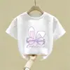 2026 Nueva Camiseta de Verano de Algodón Puro para Niños Mayores, Top de Manga Corta Estilo Verano, Camiseta Delgada de Manga Corta para Niñas Ropa de Verano