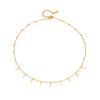 Tendencia Europea y Americana Nuevo Collar con Colgante de Cruz Múltiple de Acero de Titanio con Oro de 18K para Mujer Acero Inoxidable Cierre de Cuentas Laterales