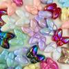 Acrílico Color Sólido Fantasía de Verano Uv Colorido Mariposa DIY Cadena para Teléfono Móvil Accesorios para el Cabello Colgante para Bolso Accesorios de Joyería Cuentas Sueltas