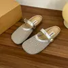 Chinelos de Dedos Abertos para Gestantes, Design em Malha, Novo Estilo de Verão para Mulheres, Versáteis com Saias, Sandálias Baixas Respiráveis
