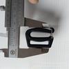 Fabricante de Ganchos Abiertos de Plástico Negro de 25~38 mm, Hebillas de Gancho Abierto para Cincha, Hebillas de Anillo en D Abierto