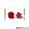 Simulación Cabeza de flor rosa de 3 cm accesorios hechos a mano arreglo floral flor de seda decoración de boda utilería para diseño de escena flores falsas al por mayor
