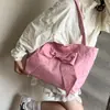 Bolso de Lona con Lazo Estilo Coreano de Nicho para Mujer Nuevo 2025 Moda Tendencia Fresco Estrella Lunares Bolso de Mano Bolso Tote