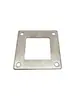 Armário de Exposição com Prateleira de Aço Inoxidável Placa de Base Quadrada com Flange de 4 Furos, Placa de Fixação de Corrimão de Coluna, Base de Placa de Suporte