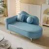 Salón de apartamento pequeño, sofá chaise longue de almacenamiento, sillón reclinable estilo europeo, dormitorio, mini tienda de ropa, área de descanso, individual, minimalista