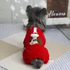 Ropa de Invierno Gruesa para Perros Mascotas Arnés Compatible para Teddy 26 Chaqueta de Forro Polar de Cuatro Patas Chef Perro