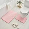 Cabeza de guijarro repujada coral polar baño dos piezas inodoro inodoro alfombrilla antideslizante shinetmu en stock fabricantes