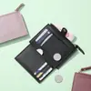 Billetera Nueva para Mujer Billetera Corta para Mujer Verano Delgada Linda Simple Estudiante Monedero para Monedas Diseño Nicho para Mujer Logotipo Personalizado