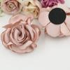 Acessórios de vestuário diy tecido coreano artesanal grande flor rosa acessórios de cabelo segurando flores materiais de decoração de casamento