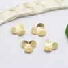 Accesorios de joyería de cobre fundido hechos a mano, horquillas de pétalos con patrón denso, accesorios para el cabello, tocado vintage, material para accesorios de bricolaje