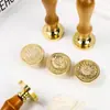 Sello de Lacre de Fuego, Etiqueta de Cera de Fuego, Sello de Mango de Madera Personalizado Moderno y Romántico, Cabeza de Cobre Sólido, Sello de Lacre de Fuego para Invitaciones de Boda