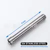 Cabezal de Ducha Transfronterizo de Acero Inoxidable Sus304 con Tubo de Ducha Extendido Niquelado Cepillado y Barra de Extensión para Cabezal de Ducha