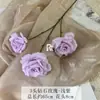 3 Rosas de Diamante Artificiales, Versión Asequible para Arreglos de Boda, Decoración de Exhibición en Centro Comercial, Arreglo Floral de Fondo, Arreglo Floral de Piso