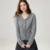 Atmósfera retro suéter 100% cachemir puro mujer otoño invierno volantes cordón cuello de muñeca capa base suéter tejido mujer