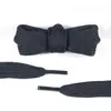 Cordones Planos Anchos de Moda Kurojin de Poliéster de Doble Capa de Color Sólido de 2 cm Adecuados para Zapatos Casuales y Tenis