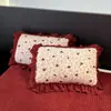Estilo Princesa Francesa Encaje Terciopelo de Leche Colcha Juego de Cuatro Piezas Invierno Engrosado Terciopelo Coral Cálido Funda de Edredón Ropa de Cama 3