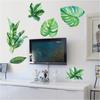 SK9239 Planta Verde Nórdica Fresca Entrada de Dormitorio Sala de Estar Pared de Fondo de TV Refrigerador Armario Pegatina Decorativa de Pared