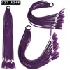 Coleta Gradiente de Siete Colores Coleta Trenza Pequeña Trenza de Color Sucio Coleta Tocado Personalizado Hip Hop Trenza de Tres Hilos