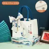 Bolsa de Lona Personalizada con Diseño Impreso, Bolsa de Compras Ecológica, Bolsa de Lona, Bolsa Impresa Multicolor, Bolso de Mano Publicitario Cultural y Creativo, Hecho a Medida