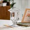 Envío Gratis Estilo Europeo Creativo Lujo Ligero Estilo Romano Lámpara Jarrón Alto de Vidrio Arreglo Floral Transparente Dormitorio Portavelas Pequeño Casa de Huéspedes