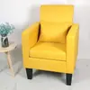 Novo Sofá Individual Pequeno de Couro e Tecido, Elegante e Simples, Poltrona Pequena para Hotel, Escritório, Lan House, Lazer