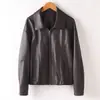 Chaqueta de cuero para mujer transfronteriza, nuevo estilo primavera y otoño 2026, chaqueta de cuero de oveja con cera de aceite, chaqueta corta de moda con solapa estilo biker