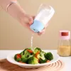 Tarro de Sal Cuantitativo Mascota Transparente Tarro de Condimentos Cocina Hogar Conjunto Completo Combinación Botella de Sal Sellada Tarro de Condimentos a Prueba de Humedad