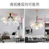 Luminária Pendente Estilo Nórdico para Quarto, Quarto de Crianças, Sala de Estar, Sala de Jantar, Loja de Roupas, Iluminação Criativa Estilo Ins, Luminária de Bolha de Vidro, Estilo Ins