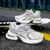 Tênis Esportivo Casual Masculino, Tênis de Corrida Respirável em Malha Versátil para Homens, Estudantes e Adolescentes, Sapatos Pai Grossos que Aumentam a Altura para Homens