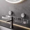 Estante de Almacenamiento para Grifo con Ventosa de Estrella de Cinco Puntas Lavabo Espejo del Baño Inodoro Baño Agujero Libre Drenaje Montado en la Pared Almacenamiento