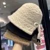 Sombrero de Pescador de Punto con Abertura Trasera, Adelgazante, Hueco, para Otoño e Invierno, Dulce y Cálido, Protector de Orejas, de Moda para Mujer