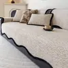 2026 Nueva Funda de Sofá de Color Sólido Estilo Simple Chenilla Universal para Todas las Estaciones Antideslizante Almohadilla para Sofá Anti-Arañazos de Gato